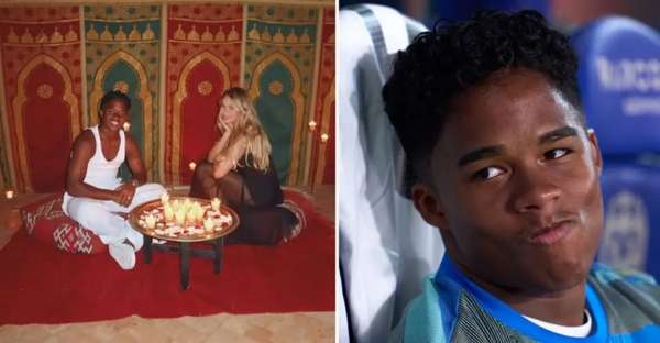 皇马新星恩德里克携妻赴摩洛哥度假 赛季零出场引离队传闻