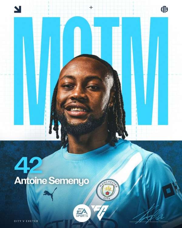 首秀即巅峰！小将塞梅尼奥闪耀足总杯 传射建功助曼城狂胜